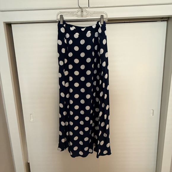 Talbots Navy Blue Button Front Skirt - Picture 6 of 7